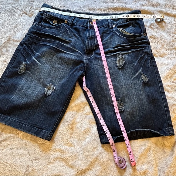 Gaudi blue men's jean shorts Size 40 - Picture 10 of 10